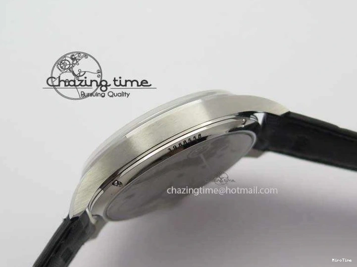 MIROTIME 1223 Effortless Portuguese IW544404 SS White Dial On Black Leather Strap A 7257